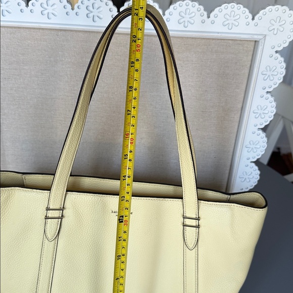Kate Spade NY Oakwood Street Chandra Yellow Leather Tote Shoulder Bag - Picture 7 of 17